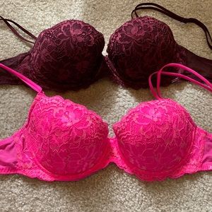 VS PINK lace bras